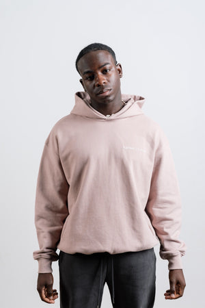 ESSENTIALS HOODIE- POWDER PINK