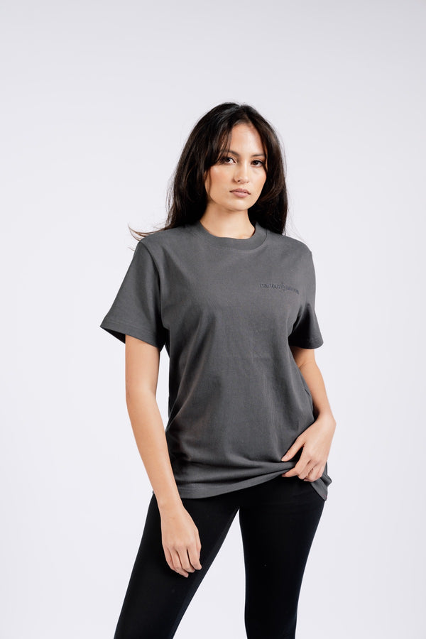 WOMENS TEE- CHARCOAL