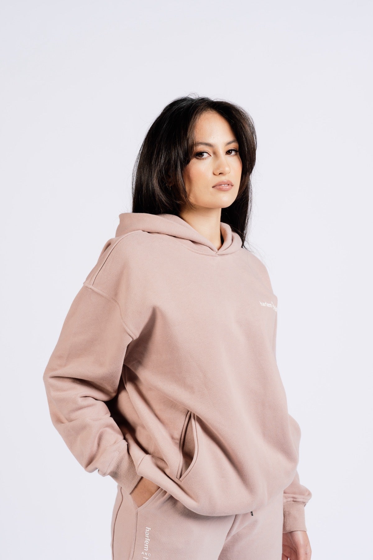 ESSENTIALS HOODIE- POWDER PINK