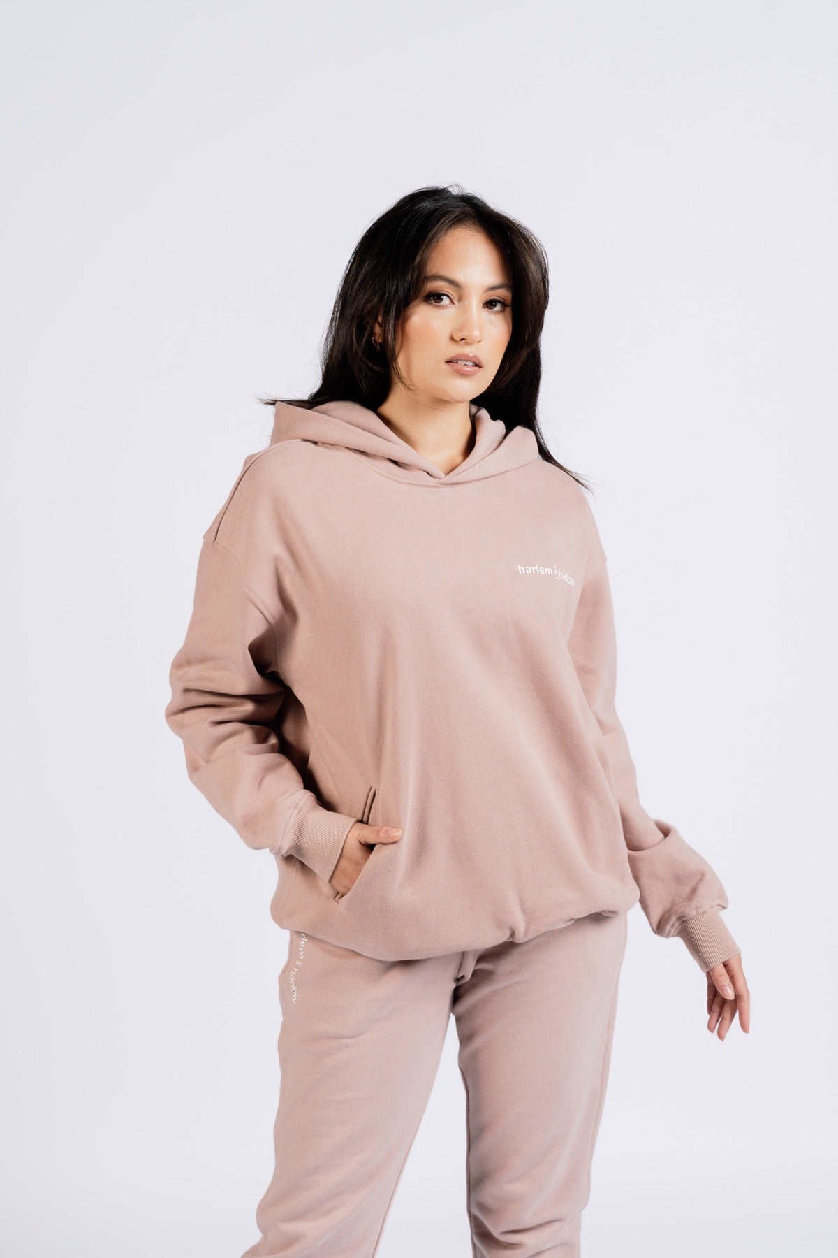 ESSENTIALS HOODIE- POWDER PINK