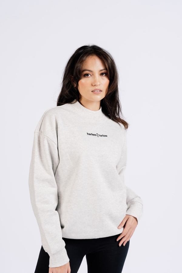 BK2BASICS CREWNECK SWEATSHIRT- GREY MARLE