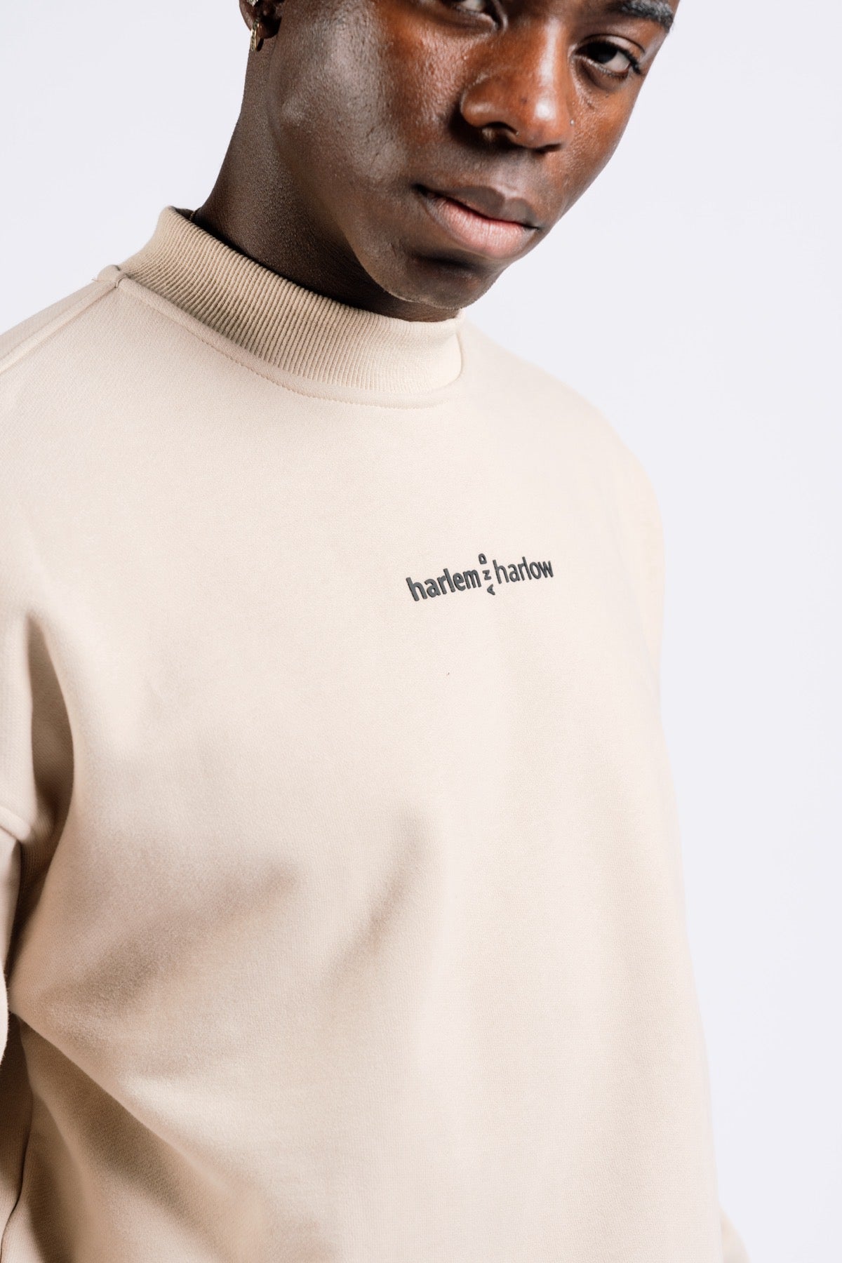 BK2BASICS  CREWNECK SWEATSHIRT- SAND