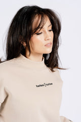 BK2BASICS  CREWNECK SWEATSHIRT- SAND