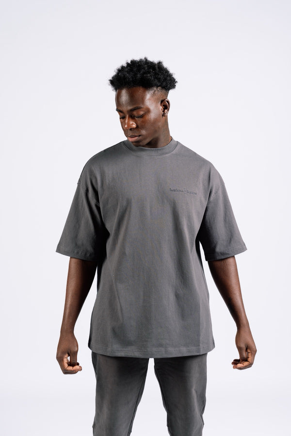 MENS TEE- CHARCOAL