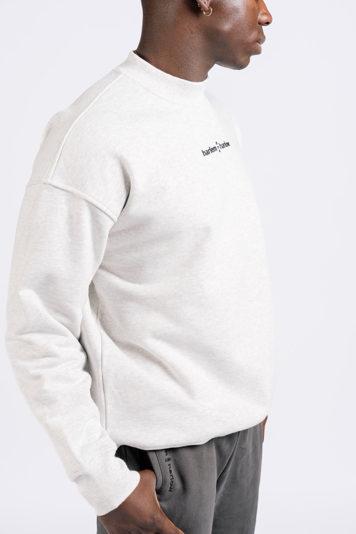 BK2BASICS CREWNECK SWEATSHIRT- GREY MARLE