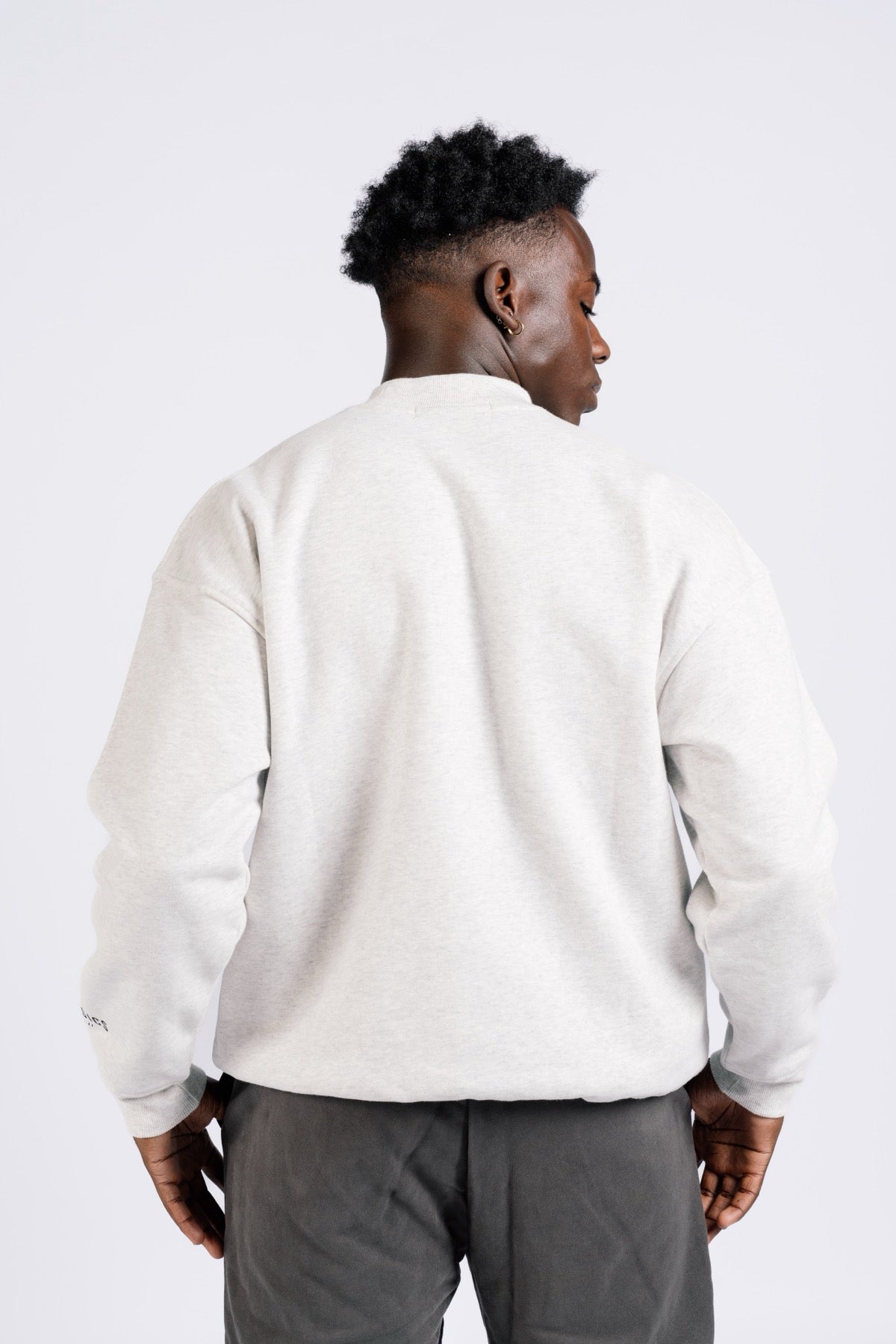 BK2BASICS CREWNECK SWEATSHIRT- GREY MARLE