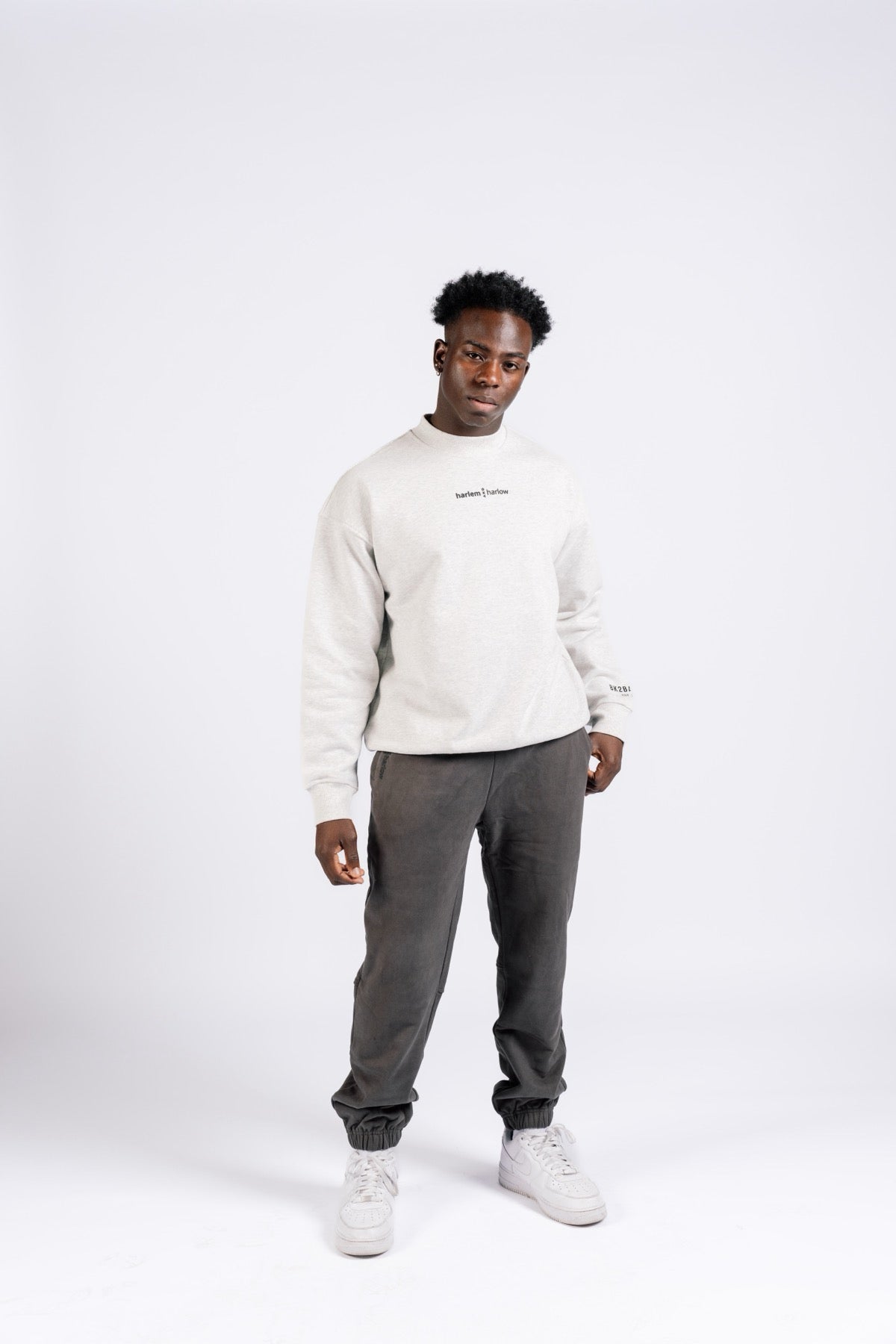 BK2BASICS CREWNECK SWEATSHIRT- GREY MARLE
