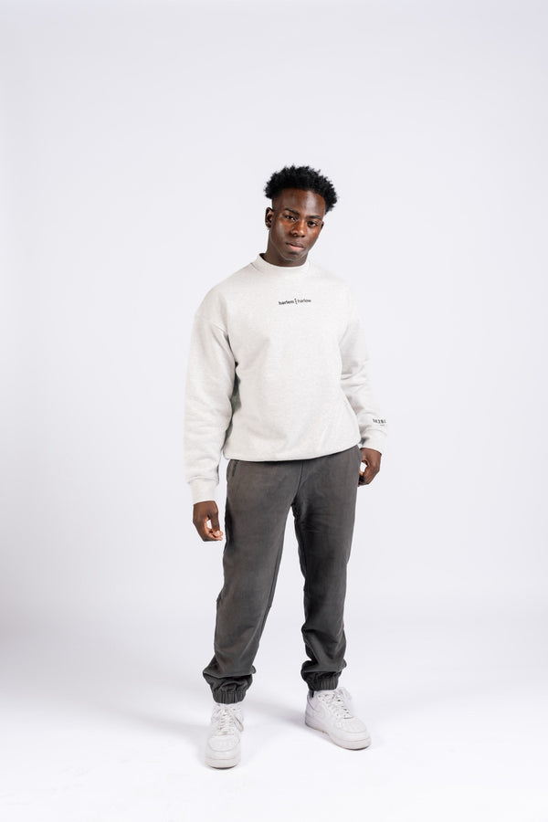 BK2BASICS CREWNECK SWEATSHIRT- GREY MARLE
