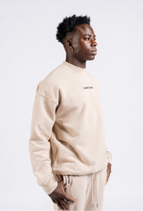 BK2BASICS  CREWNECK SWEATSHIRT- SAND